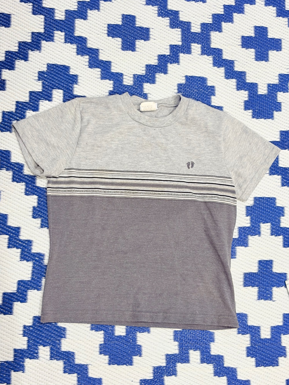 Vintage Hang Ten Striped 80s T shirt Womems Size M Surf Wear
